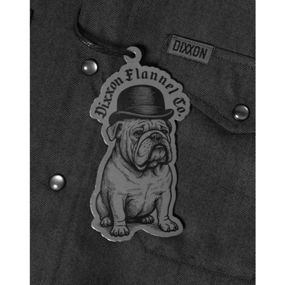 DIXXON Flannel Windsor Herringbone Pearl Snap Sz L Brand New In Package In Hand!
